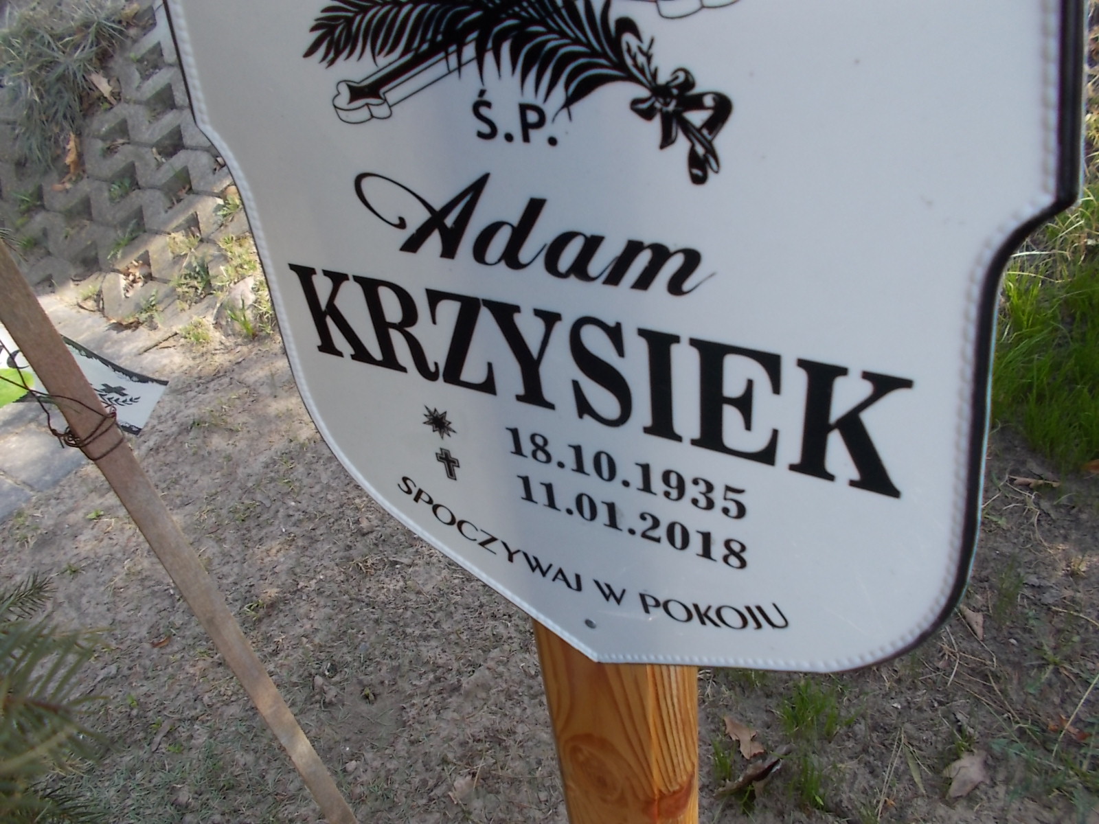 Adam Krzysiek 1935 Prabuty - Grobonet - Wyszukiwarka osób pochowanych