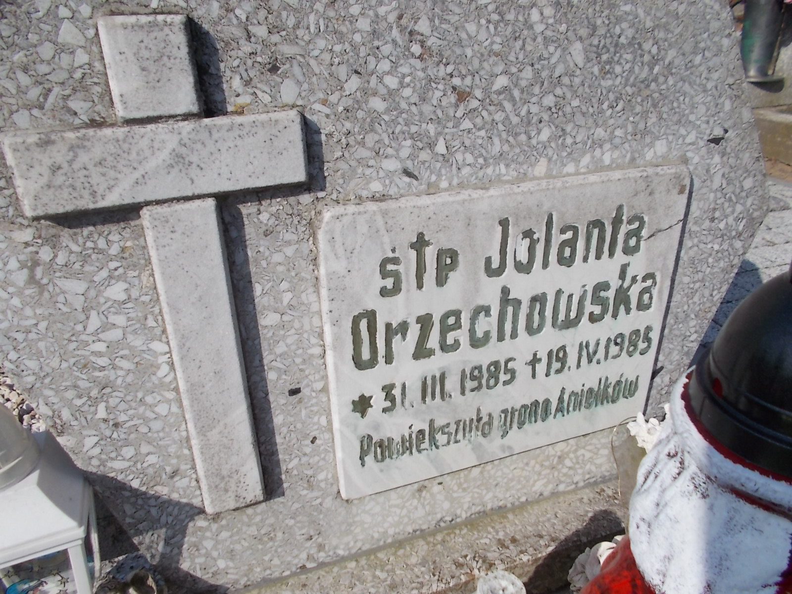 Jolanta Orzechowska 1985 Prabuty - Grobonet - Wyszukiwarka osób pochowanych