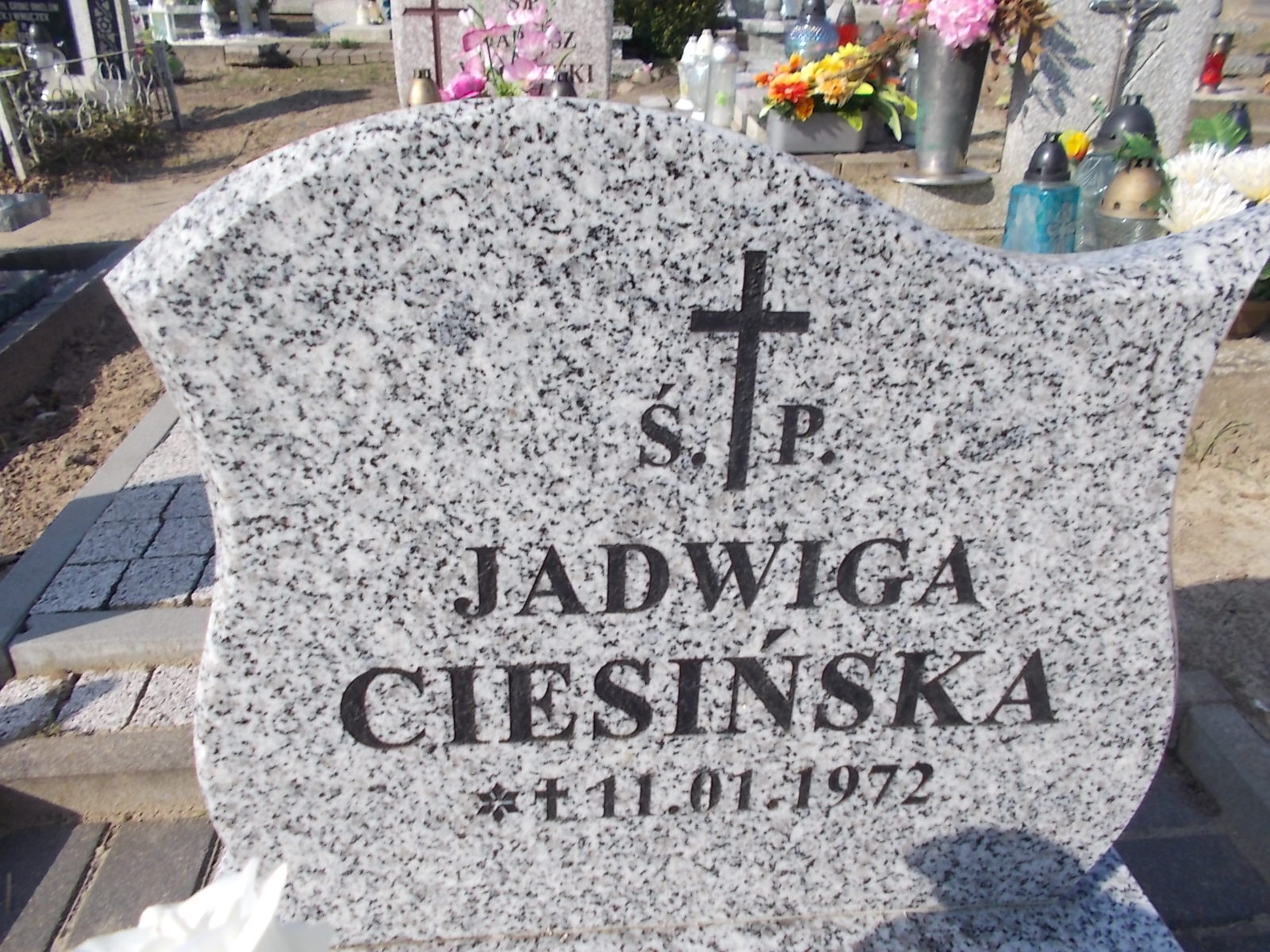 Jadwiga Ciesińska 1972 Prabuty - Grobonet - Wyszukiwarka osób pochowanych