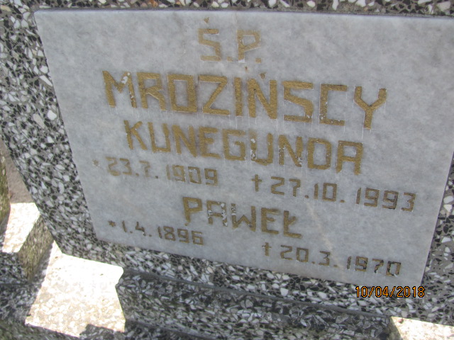 Paweł Mroziński 1896 Prabuty - Grobonet - Wyszukiwarka osób pochowanych