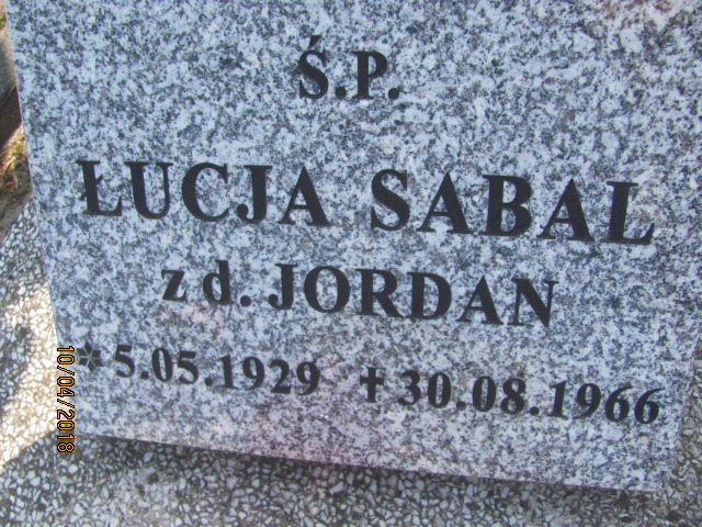  Jordan 1909 Prabuty - Grobonet - Wyszukiwarka osób pochowanych