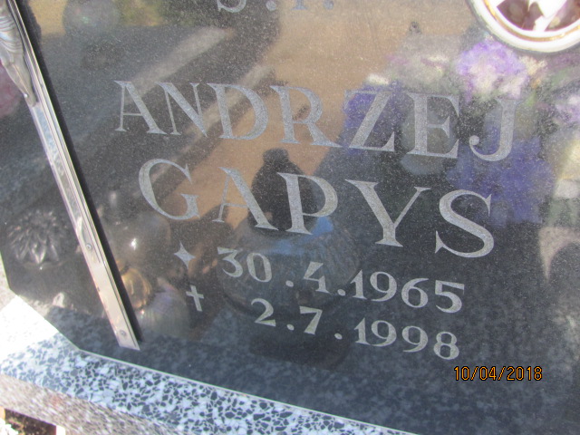 Andrzej Gapys 1965 Prabuty - Grobonet - Wyszukiwarka osób pochowanych