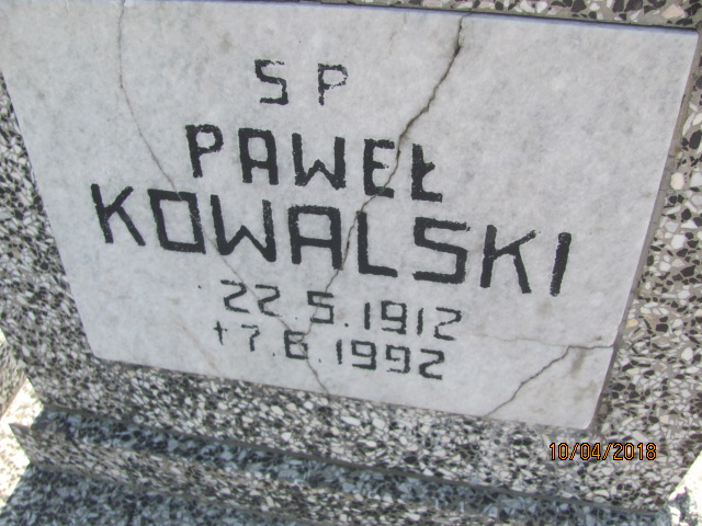 Paweł Norbert Kowalski 1912 Prabuty - Grobonet - Wyszukiwarka osób pochowanych