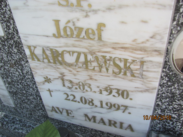 Józef Karczewski 1930 Prabuty - Grobonet - Wyszukiwarka osób pochowanych