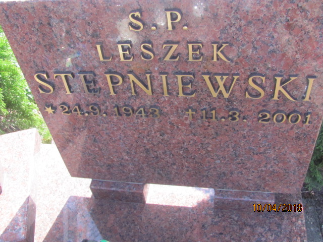 Leszek Stępniewski 1943 Prabuty - Grobonet - Wyszukiwarka osób pochowanych