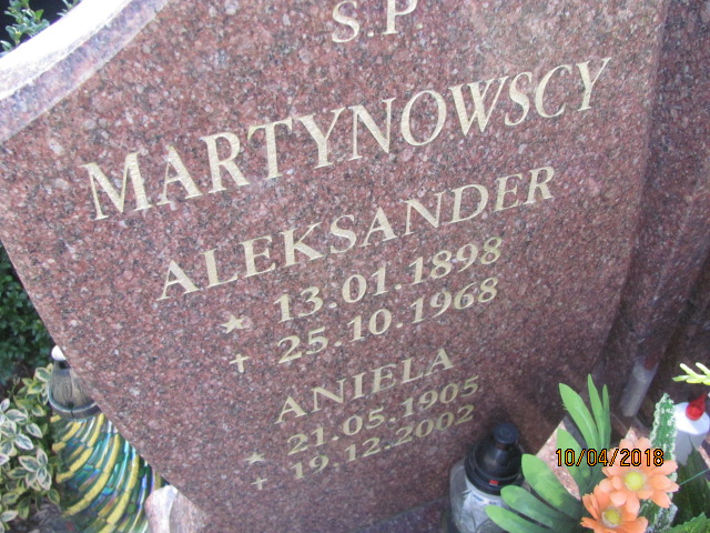 Aniela Martynowska 1905 Prabuty - Grobonet - Wyszukiwarka osób pochowanych
