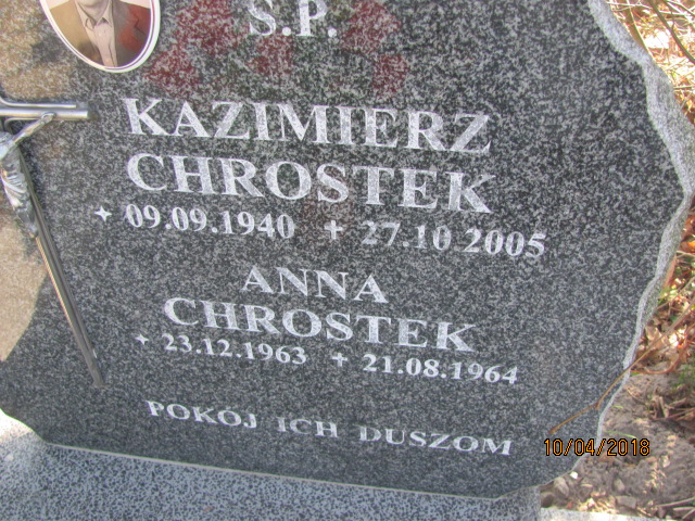 Anna Chrostek 1963 Prabuty - Grobonet - Wyszukiwarka osób pochowanych