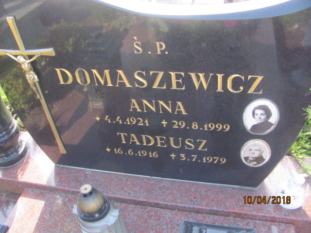 Anna Helena Domaszewicz 1921 Prabuty - Grobonet - Wyszukiwarka osób pochowanych