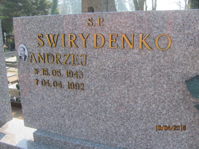 Andrzej Świrydenko 1943 Prabuty - Grobonet - Wyszukiwarka osób pochowanych