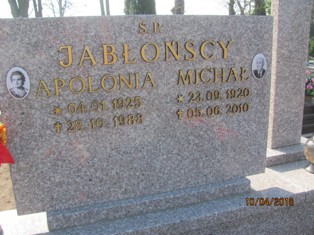 Apolonia Jabłońska 1925 Prabuty - Grobonet - Wyszukiwarka osób pochowanych