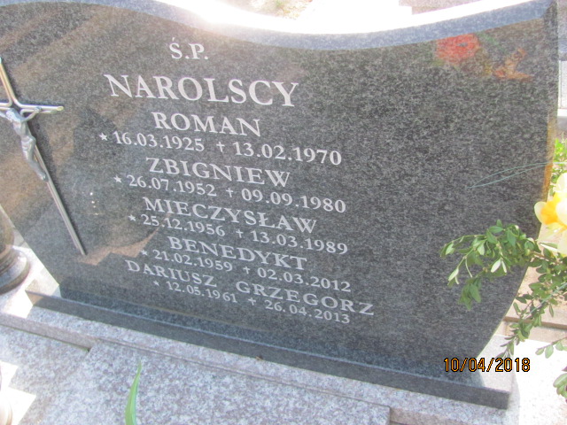 Mieczysław Narolski 1956 Prabuty - Grobonet - Wyszukiwarka osób pochowanych