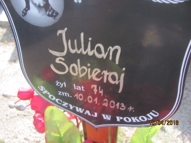 Julian Sobieraj 1939 Prabuty - Grobonet - Wyszukiwarka osób pochowanych