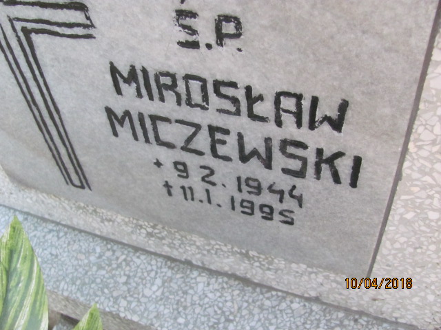 Mirosław Miczewski 1944 Prabuty - Grobonet - Wyszukiwarka osób pochowanych