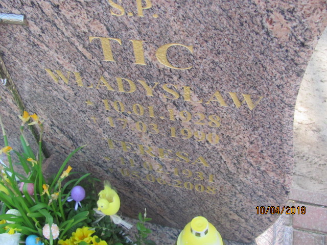 Władysław Tic 1928 Prabuty - Grobonet - Wyszukiwarka osób pochowanych