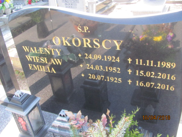 Walenty Okorski 1924 Prabuty - Grobonet - Wyszukiwarka osób pochowanych