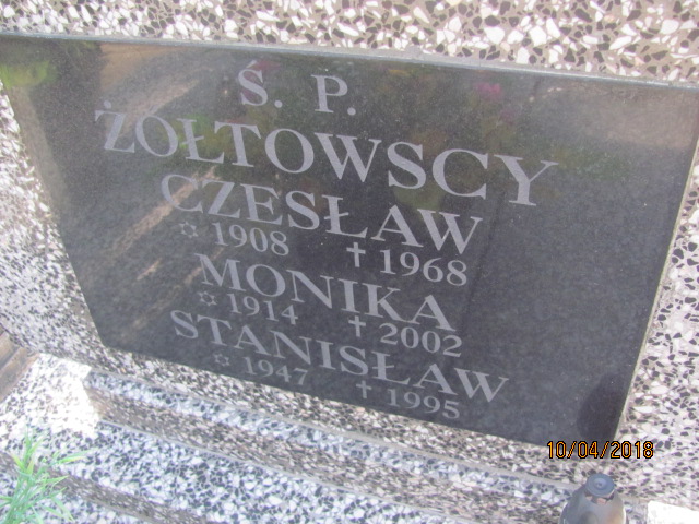 Stanisław Żółtowski 1947 Prabuty - Grobonet - Wyszukiwarka osób pochowanych