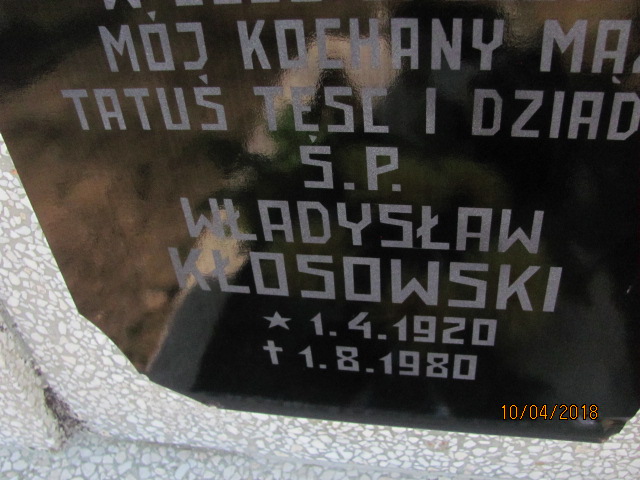 Władysław Kłosowski 1920 Prabuty - Grobonet - Wyszukiwarka osób pochowanych