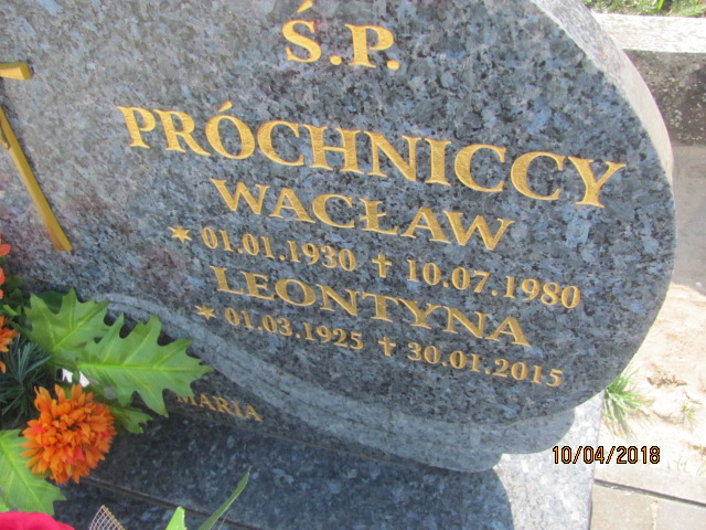 Wacław Próchnicki 1930 Prabuty - Grobonet - Wyszukiwarka osób pochowanych