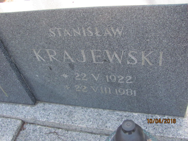 Stanisław Krajewski 1922 Prabuty - Grobonet - Wyszukiwarka osób pochowanych
