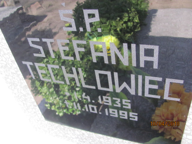 Stefania Techlowiec  1935 Prabuty - Grobonet - Wyszukiwarka osób pochowanych