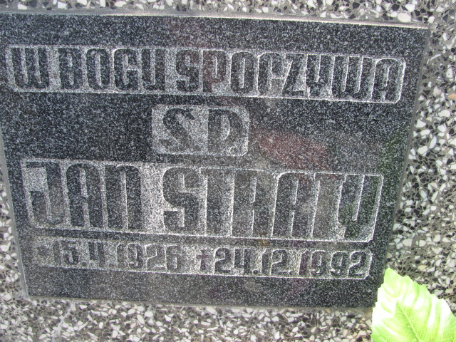 Jan Straty 1926 Prabuty - Grobonet - Wyszukiwarka osób pochowanych