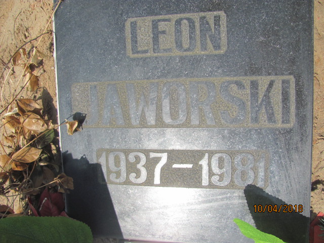 Leon Jaworski 1937 Prabuty - Grobonet - Wyszukiwarka osób pochowanych