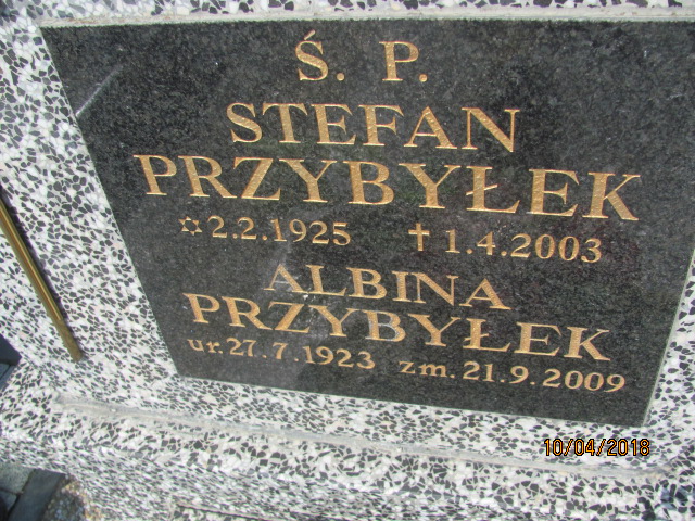 Stefan Przybyłek 1925 Prabuty - Grobonet - Wyszukiwarka osób pochowanych