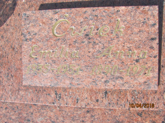 Anna Ćwiek 1890 Prabuty - Grobonet - Wyszukiwarka osób pochowanych