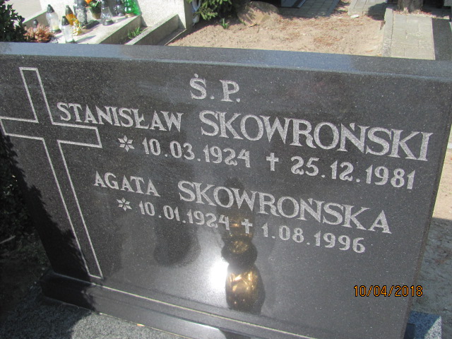 Stanisław Skowroński 1924 Prabuty - Grobonet - Wyszukiwarka osób pochowanych