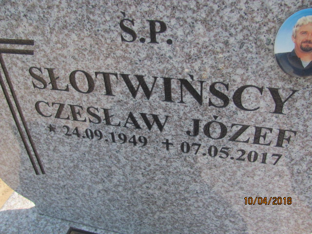 Czesław Słotwiński 1949 Prabuty - Grobonet - Wyszukiwarka osób pochowanych