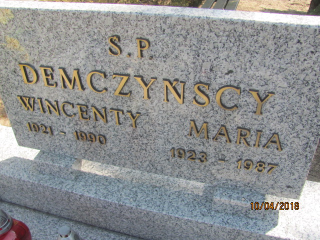 Maria Demczyńska 1923 Prabuty - Grobonet - Wyszukiwarka osób pochowanych