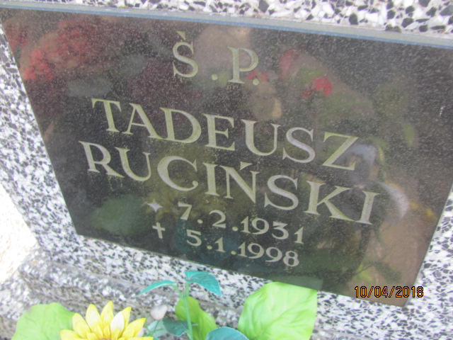 Tadeusz Ruciński 1931 Prabuty - Grobonet - Wyszukiwarka osób pochowanych