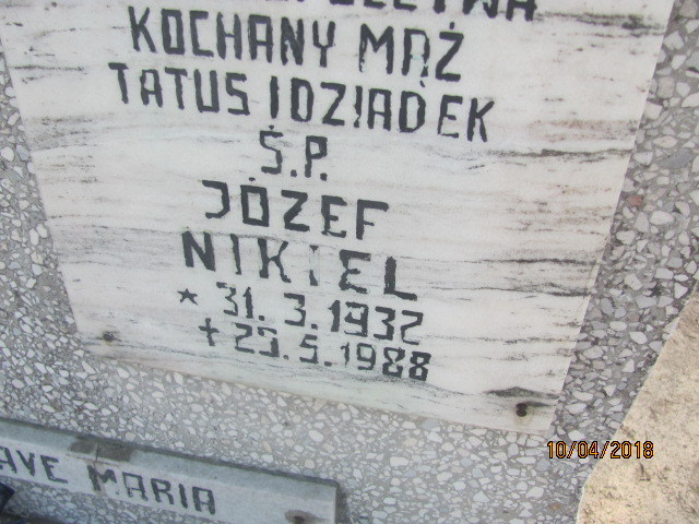Józef Nikiel 1932 Prabuty - Grobonet - Wyszukiwarka osób pochowanych