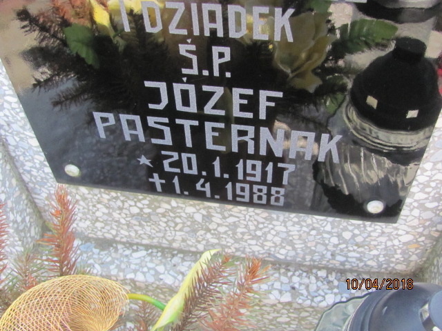 Józef Pasternak 1917 Prabuty - Grobonet - Wyszukiwarka osób pochowanych