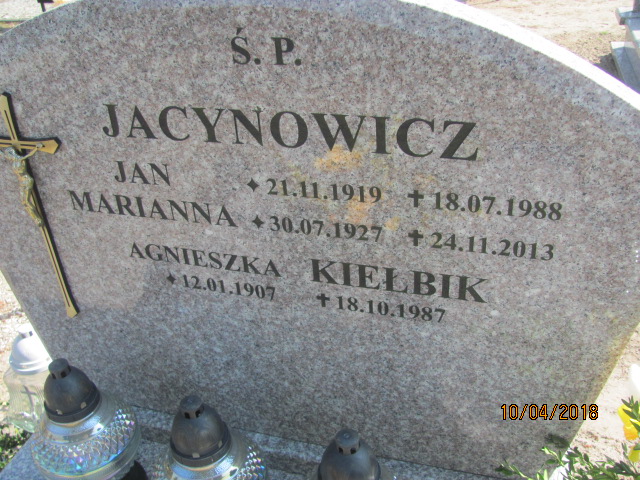 Jan Jacynowicz  1919 Prabuty - Grobonet - Wyszukiwarka osób pochowanych