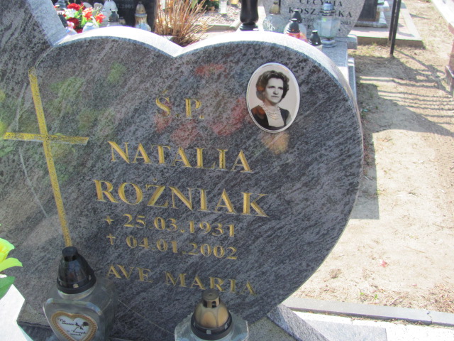 Natalia Różniak 1931 Prabuty - Grobonet - Wyszukiwarka osób pochowanych