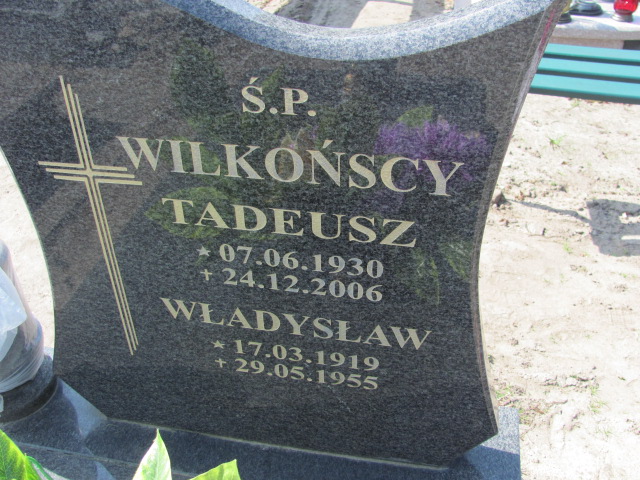 Tadeusz Wilkoński 1930 Prabuty - Grobonet - Wyszukiwarka osób pochowanych