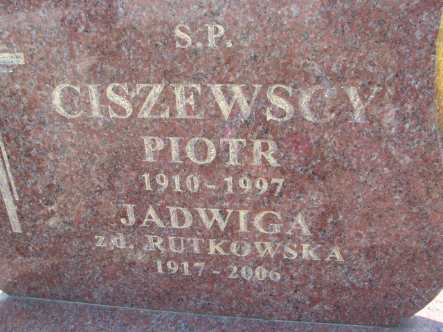 Piotr Ciszewski 1910 Prabuty - Grobonet - Wyszukiwarka osób pochowanych