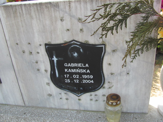 Gabriela Kamińska 1959 Prabuty - Grobonet - Wyszukiwarka osób pochowanych