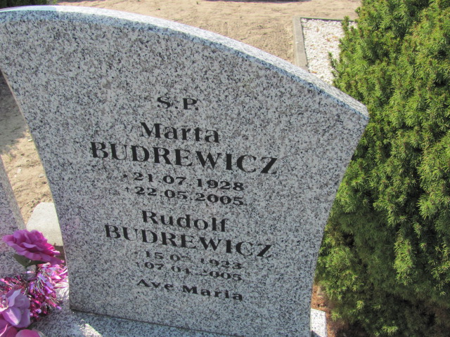 Marta Budrewicz 1928 Prabuty - Grobonet - Wyszukiwarka osób pochowanych