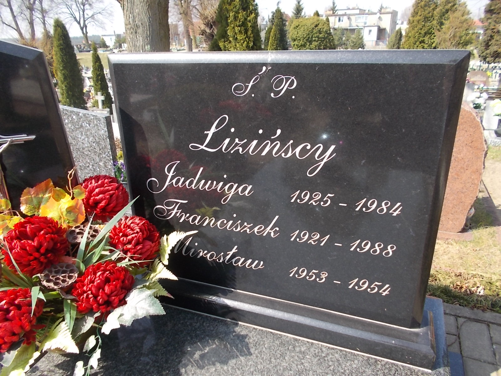 Franciszek Liziński 1921 Prabuty - Grobonet - Wyszukiwarka osób pochowanych