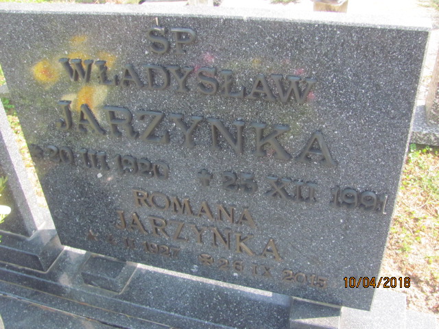 Władysław Jarzynka 1920 Prabuty - Grobonet - Wyszukiwarka osób pochowanych