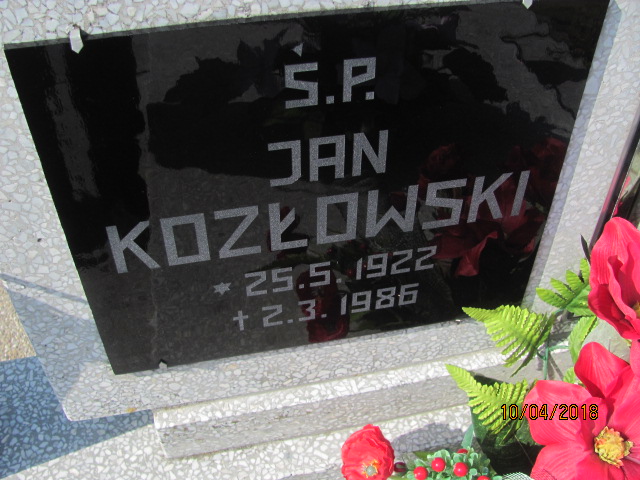 Jan Kozłowski 1922 Prabuty - Grobonet - Wyszukiwarka osób pochowanych