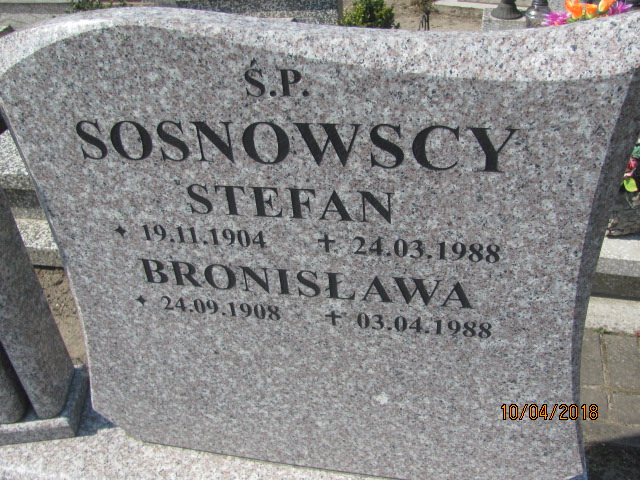 Bronisława Sosnowska 1908 Prabuty - Grobonet - Wyszukiwarka osób pochowanych