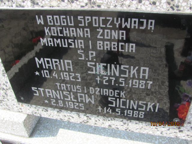 Maria Sicińska 1923 Prabuty - Grobonet - Wyszukiwarka osób pochowanych