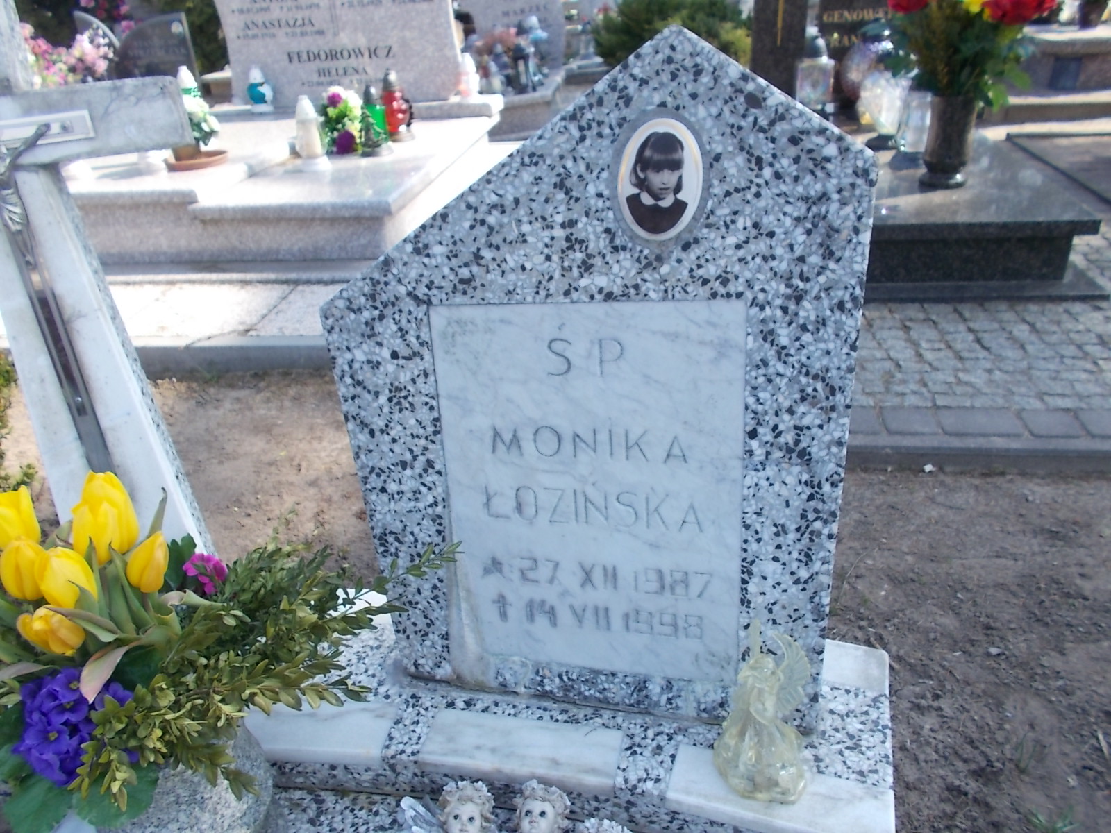 Monika Łozińska 1987 Prabuty - Grobonet - Wyszukiwarka osób pochowanych