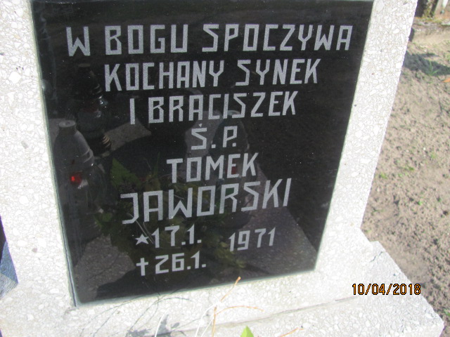 Tomasz Jaworski 1971 Prabuty - Grobonet - Wyszukiwarka osób pochowanych