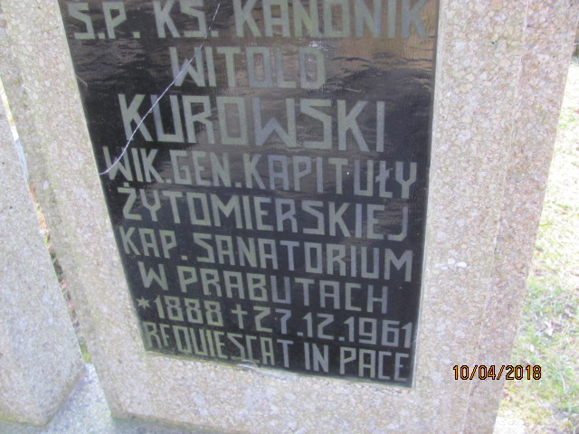 Witold Kurowski 1887 Prabuty - Grobonet - Wyszukiwarka osób pochowanych